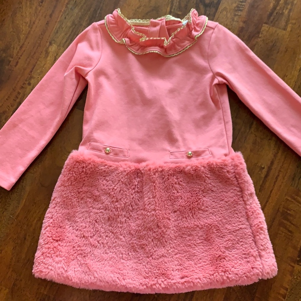 Janie and jack faux fur dress